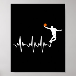 Poster Design de jogador de basquete legal para homens e