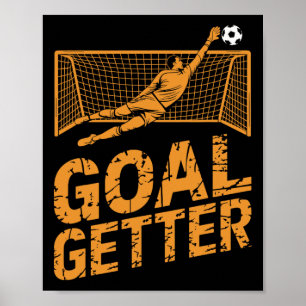 Poster Design de jogador de futebol para goleiro e Lo de