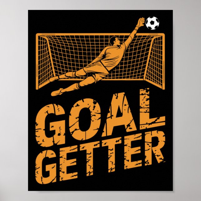 Poster Design de jogador de futebol para goleiro e Lo de  (Frente)