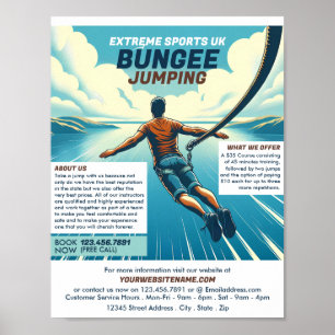 Poster Design de jumper - Publicidade do curso de saltos