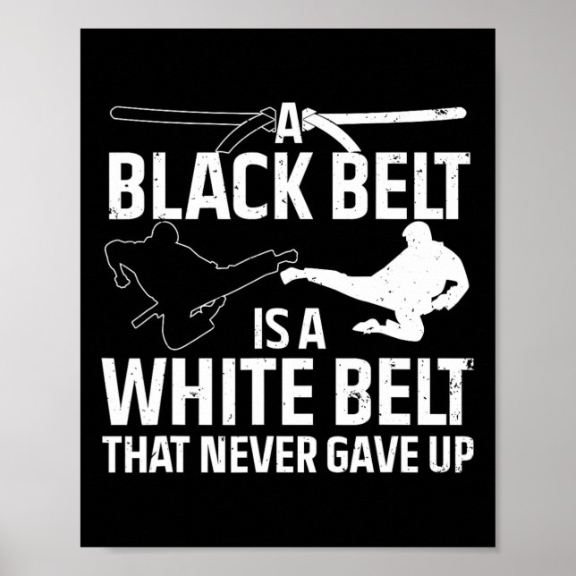 Poster Design De Karate Engraçado Para Homens Meninas Cin (Frente)