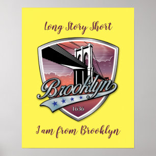 Poster Design de logotipo do Brooklyn