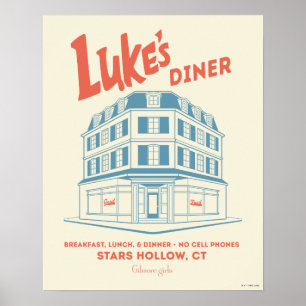 Poster Design de Luke's Diner Stars Hollow