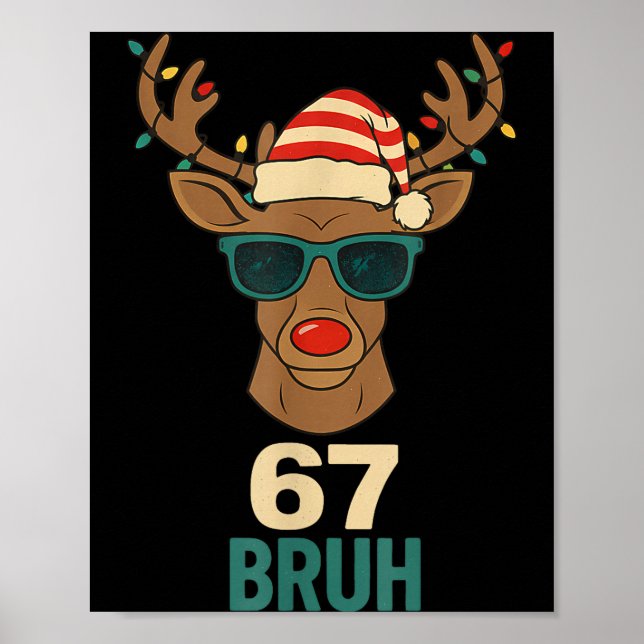 Poster Design de Meme Natal 67 Engraçado Seis Sete Mãos 6 (Frente)