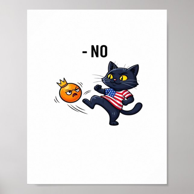 Poster Design de Meme Político Engraçado Sem Gato (Frente)
