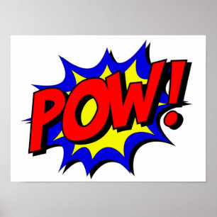 Poster DESIGN de microfone POW
