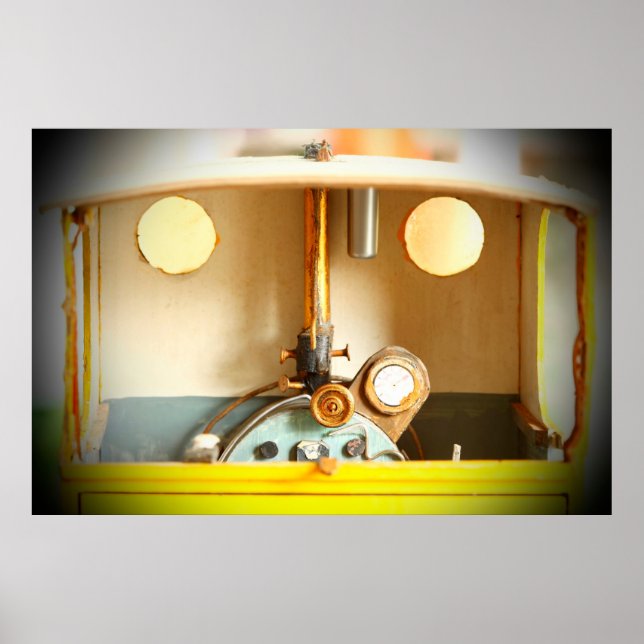 Poster Design de mín de arranhão interior antigo e sujo (Frente)