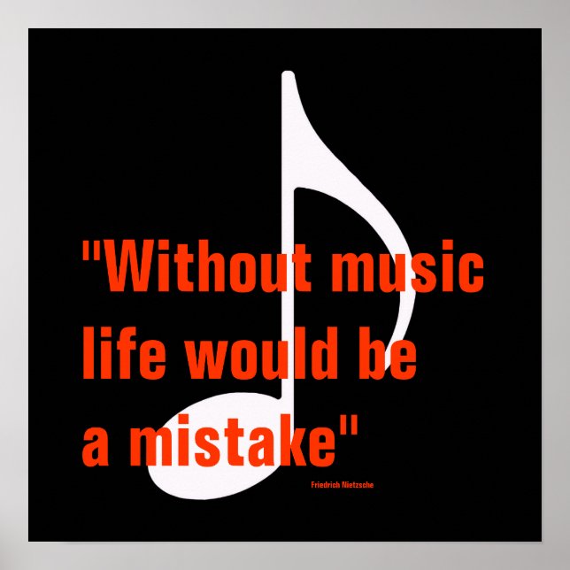 Pôster design de nota musical legal (Frente)