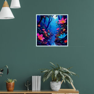 Poster Design de Oásis da Selva Eetérea