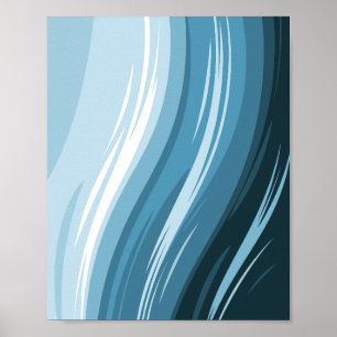 Poster Design de Onda abstrato