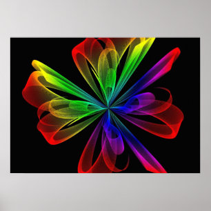 Poster Design de onda frontal abstrato