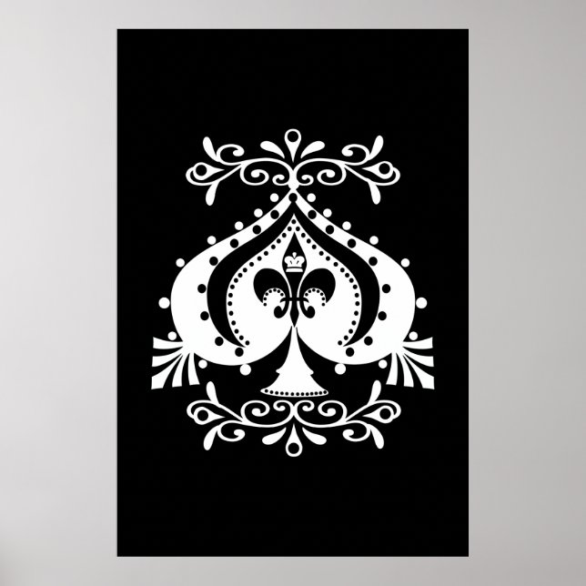 Pôster Design de ornamentado de rotação do  (Frente)