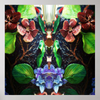Design de Orquídea Azul Tropical Exótica