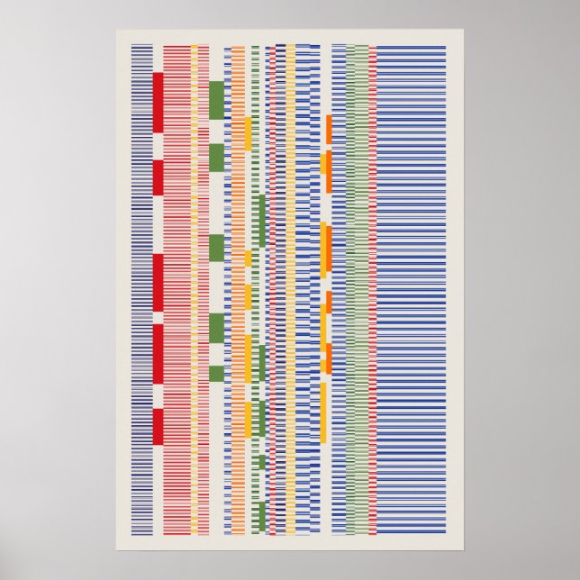 Poster Design de padrão de números de Ramanujan (Frente)