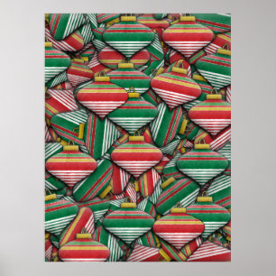 Poster Design de Padrão de Ornamento Vermelhos Vermelhos 