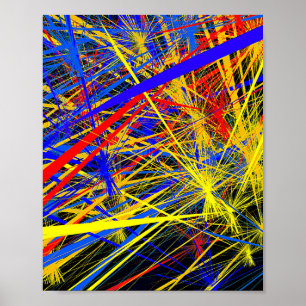 Poster Design de Padrão Geométrico abstrato