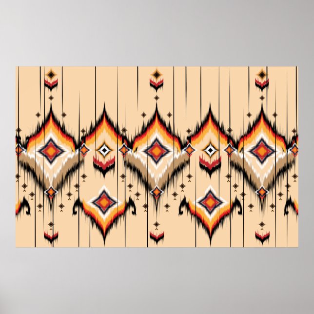 Poster design de padrão geométrico abstrato, ilustra (Frente)