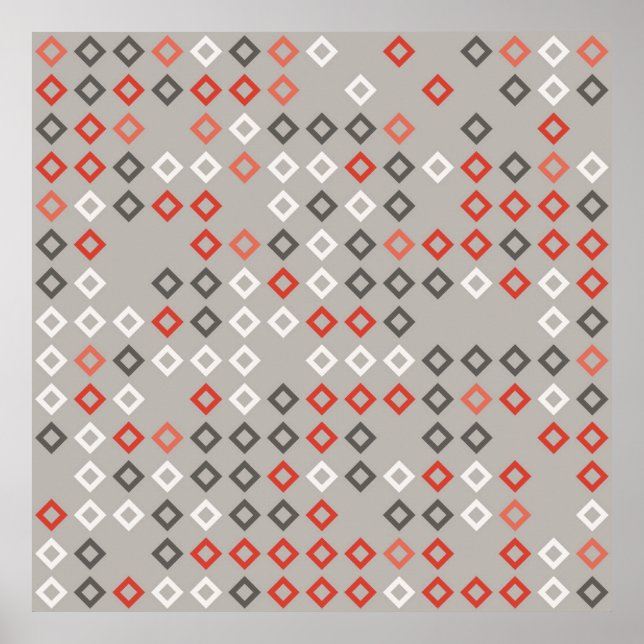 Poster Design de padrão geométrico, arte, fundo (Frente)