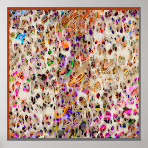 Poster design de padrão moderno abstrato com efeito color