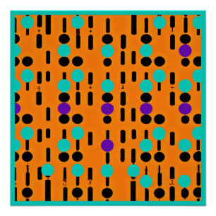 Pôster Design de padrão na moda Abstrato