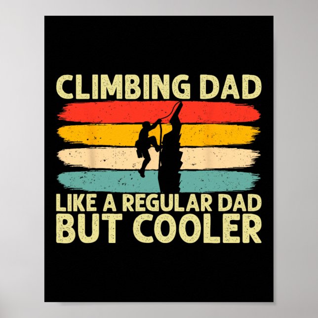 Poster Design de Pai Climber Dia dos Pais para Escalador  (Frente)