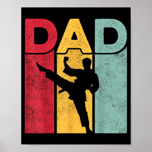 Poster Design de Pai - Dia dos Pais Artes Marciais Taekwo