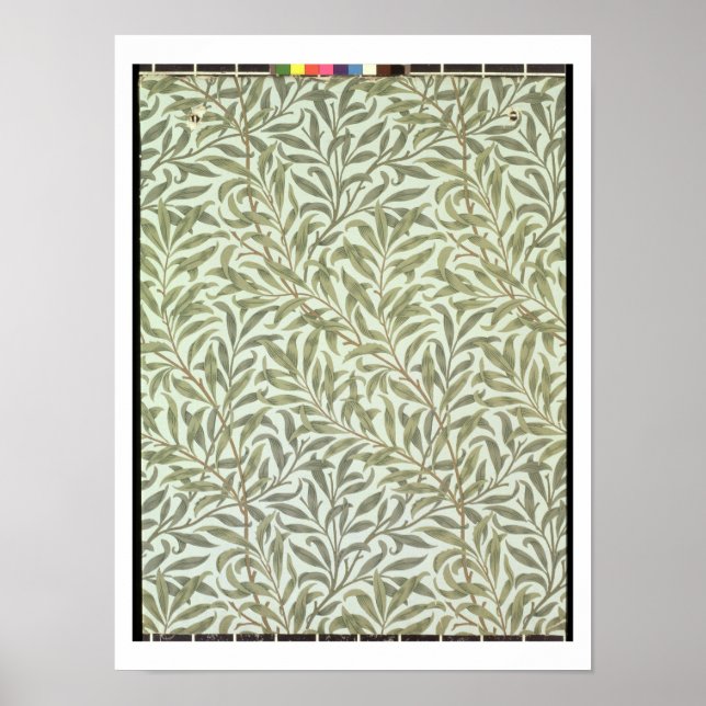 Poster design de papel de parede 'Willow Bough', 1887 (Frente)