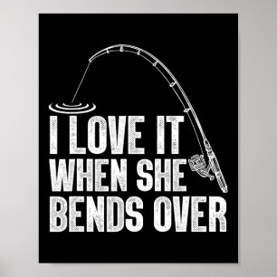 Poster Design de Pesca Divertido Para Homens Mulheres Pes