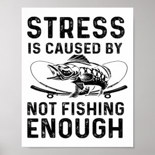 Poster Design de pescador engraçado para homens e mulhere