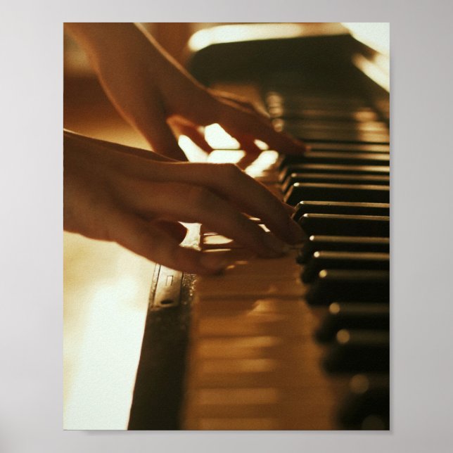 Poster Design de Piano Incrível (Frente)