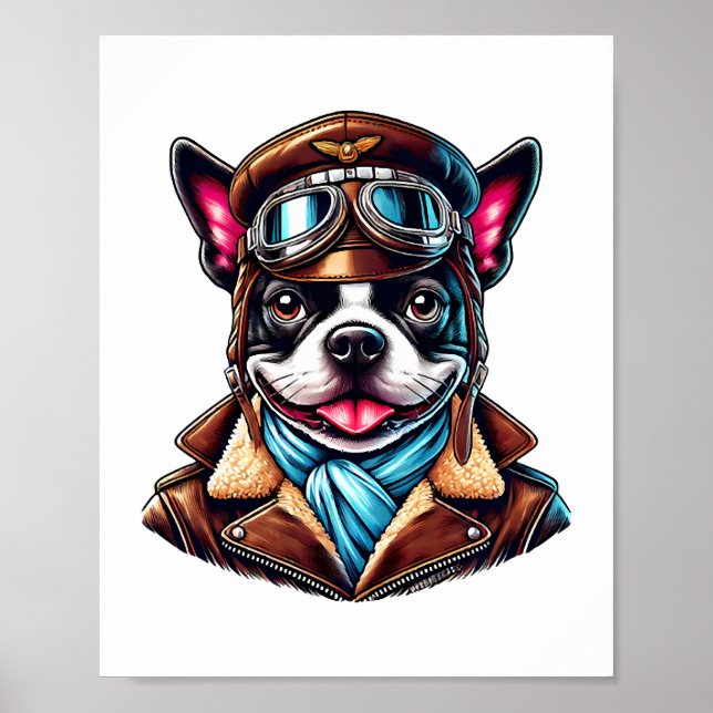 Poster Design de Piloto de Bostie (Frente)