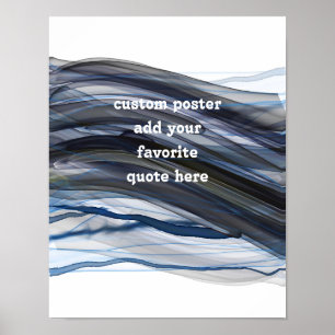 Poster design de pintura aquarela adicione sua pintura de