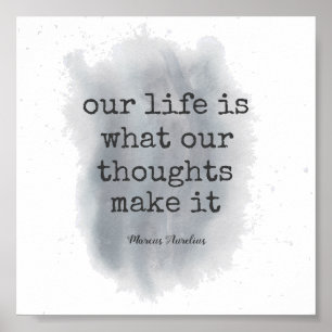 Poster design de pintura literária motivadora