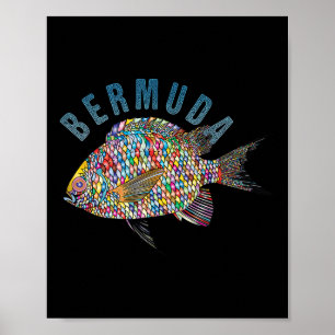 Poster Design de praia das Bermudas _ Ilustração de Souve
