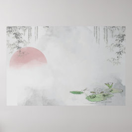 Poster design de quadro de folheado plano do vazio