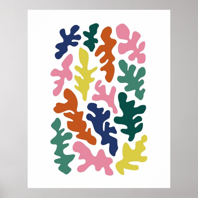 Poster Design de Recortes Inspirados por Matisse Contempo (Frente)