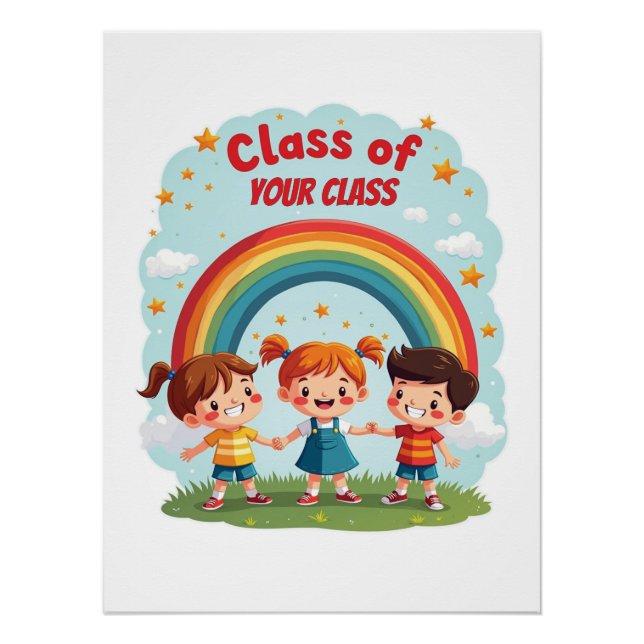 Pôster Design De Sala De Classe Personalizada Para Crianç (Frente)