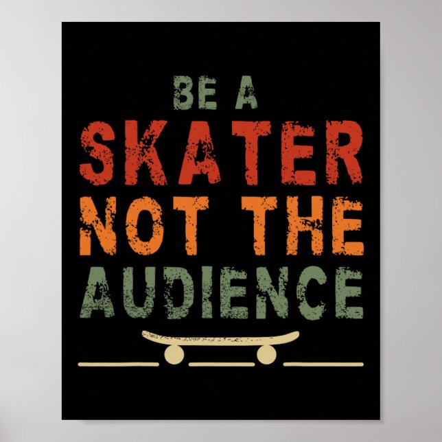 Poster Design de Skate para Skatista S (Frente)