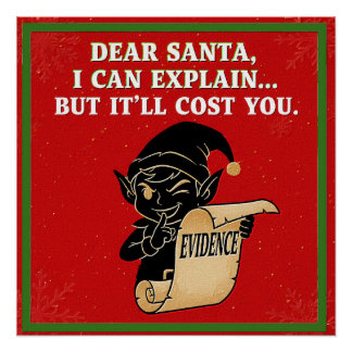 Pôster design de slogan de natal engraçado