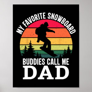 Poster Design De Snowboard legal Para Homens Pai Sno Snow