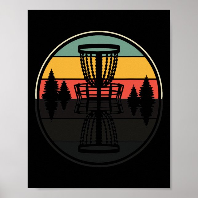 Poster Design de Sombreado Divertido Frisbee de Golfe Dis (Frente)