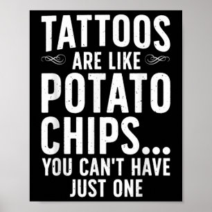 Poster Design De Tatuagem Engraçada Para Homens Mulheres