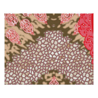 Design de tecido de intricato com padrões florais