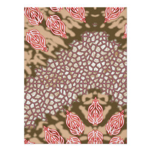 Pôster Design de tecido de intricato com padrões florais