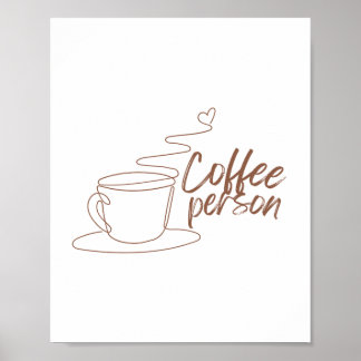 Poster Design de texto de café