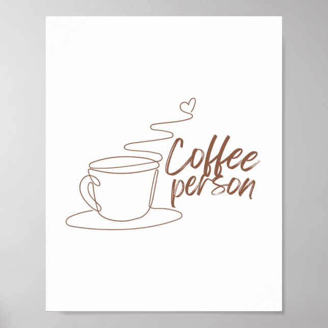Poster Design de texto de café (Frente)