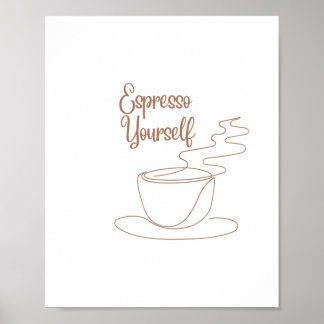 Poster Design de texto do Espresso