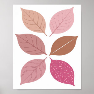 Poster Design de texto FOLHAS DE OUTONO Prateado Jovial