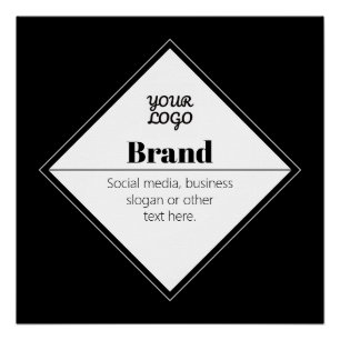 Pôster Design de texto moderno editável & Seu logotipo