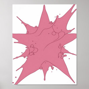 Poster Design de texto rosa PINK SPLASH Snappy